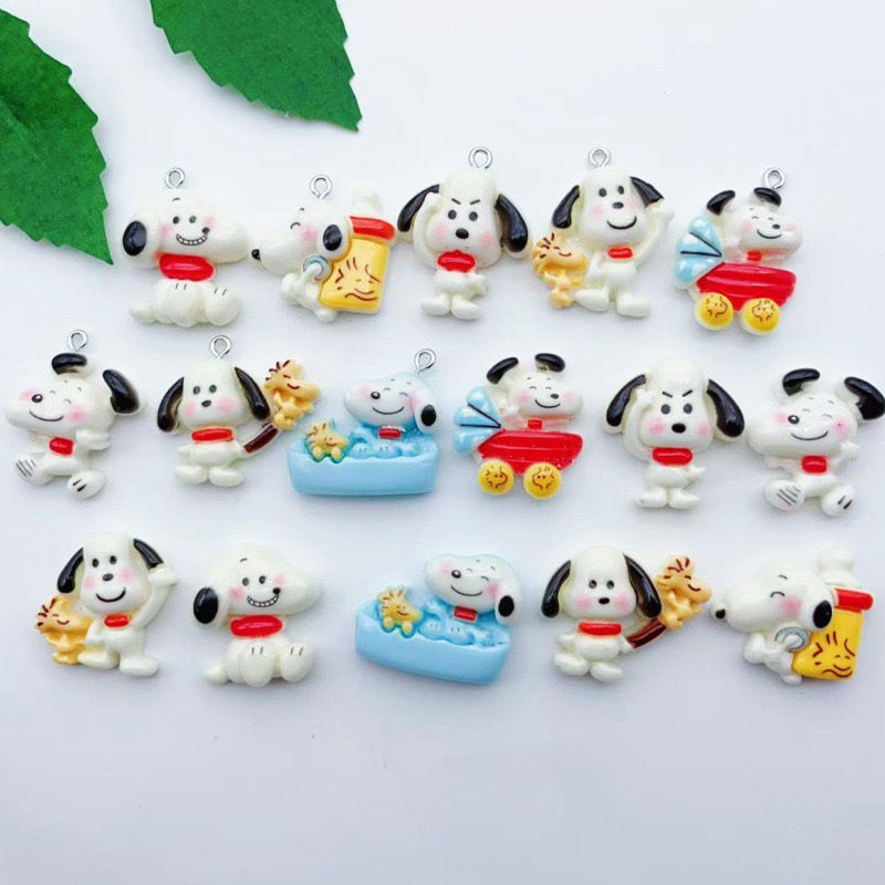 Party Games Birthday - Pendentif chien en résine, 12 pièces,