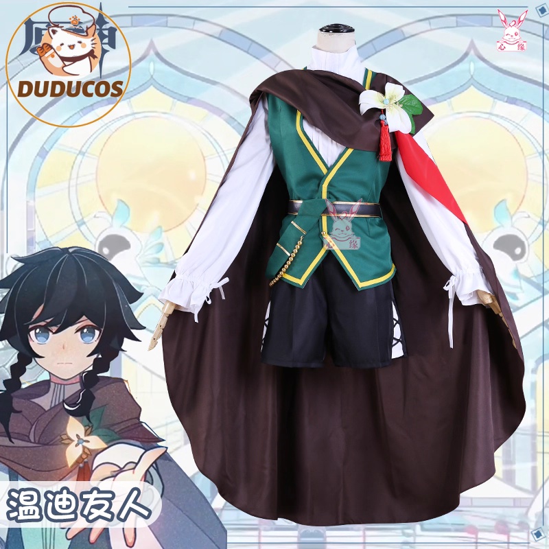 Play Friends Party Games - DUDU-Costume de Cosplay de Venti du