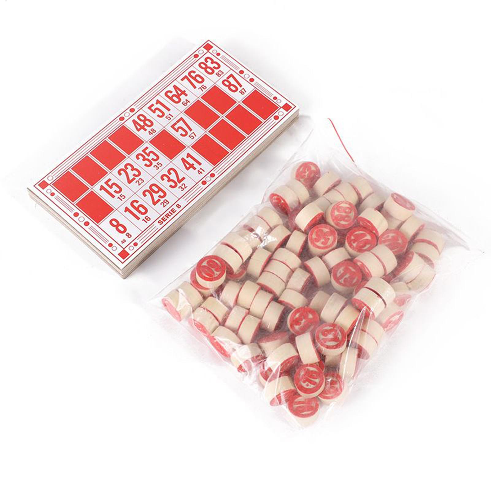 Play Friends Party Games - Ensemble de Bingo Vintage en bois,