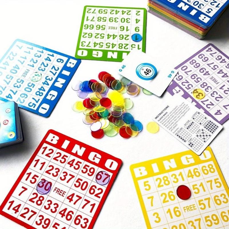 Play Friends Party Games - Cartes de Bingo non répétitives, 50/100