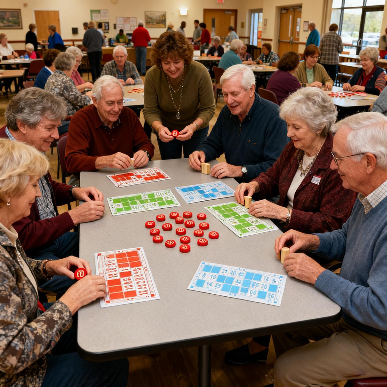 Play Friends Party Games - Ensemble de Bingo en bois, jouets