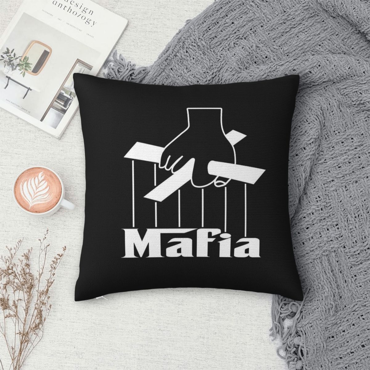 Housse de coussin carrée Mafia - Party Games Mafia avis et prix